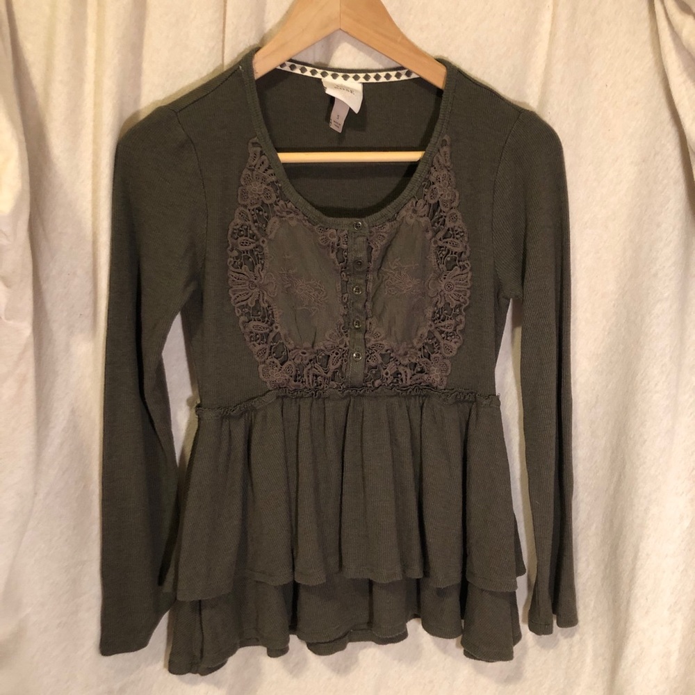 Knox Rose Layered Long Sleeve Shirt
